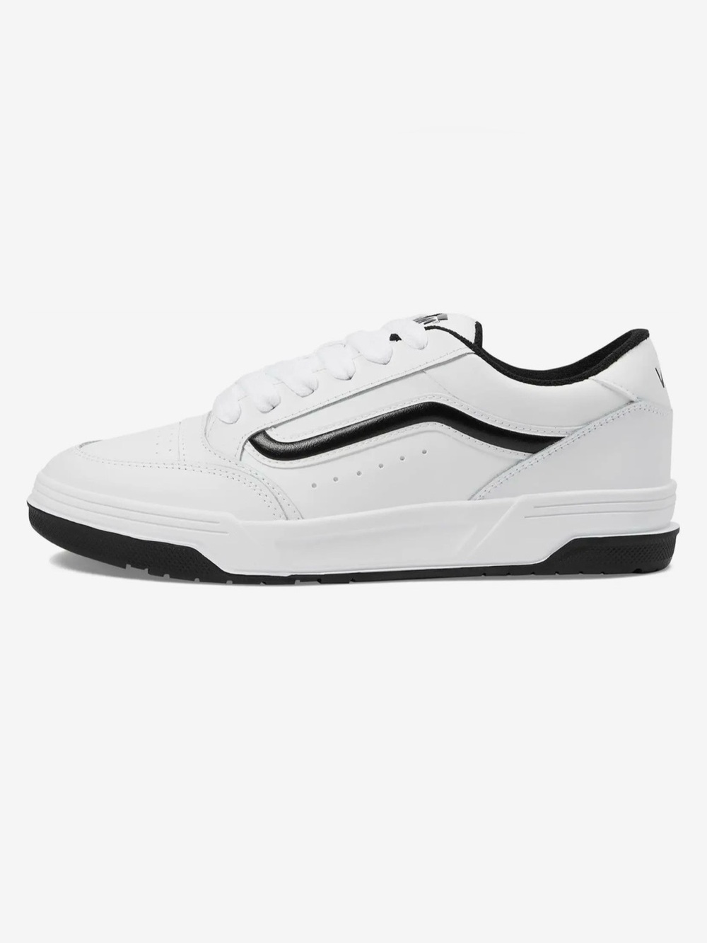 Hylane Vans White and Black Low-Top Athletic Sneakers - Picture 4 of 9